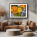 Crazy Flowers - Original Acrylic Painting  -18 Inch Height * 24 Inch Width
