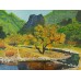Cool Morning - Original Acrylic Painting  -21 Inch Height * 28 Inch Width