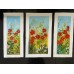 Set of 3 Botanical and Floral Acrylic Art Painting